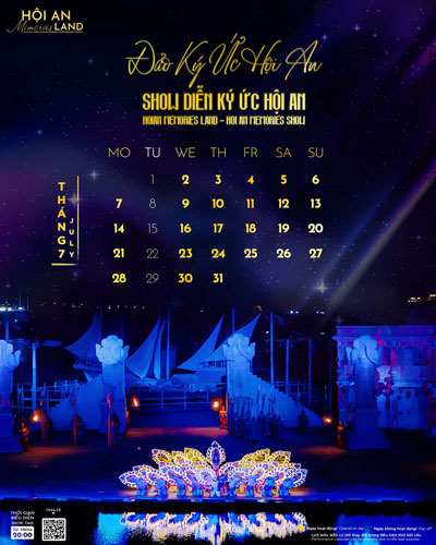 LỊCH DIỄN SHOW THÁNG 08/2025 ký ức hội an tháng 8